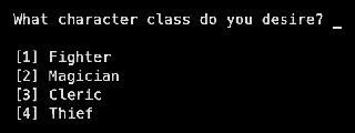 Choosing a class