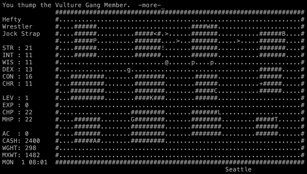 Fighting a Vulture Gang Member