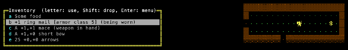 Inventory with a cursor