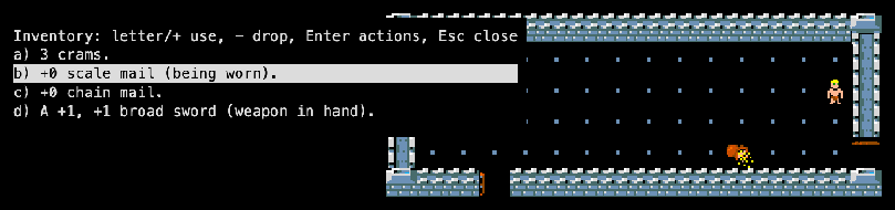 Inventory with a cursor