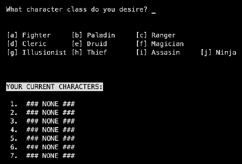 Choosing one of ten classes