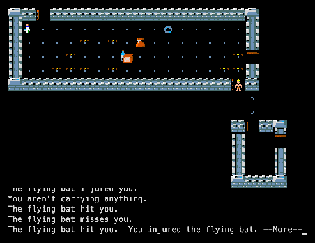 Fighting flying bats