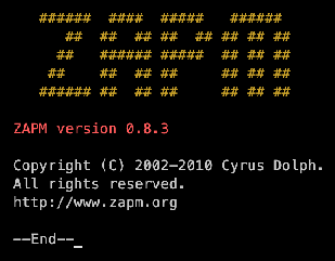 ZAPM title